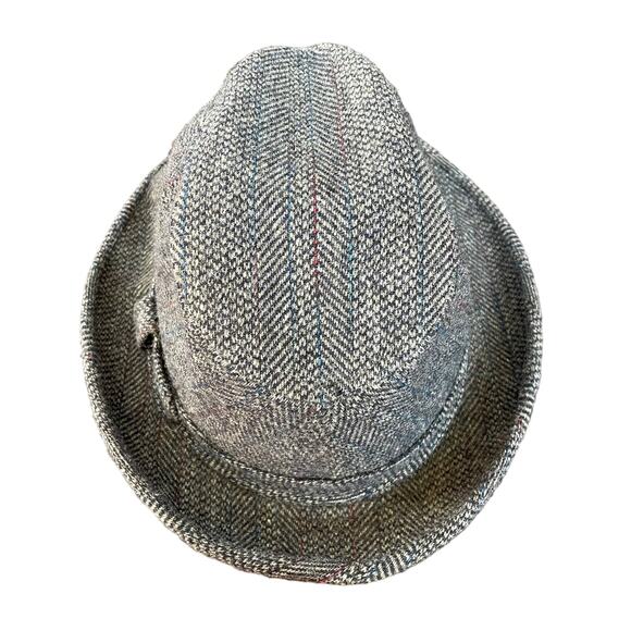 Vintage Pendleton Wool Tweed Hat Fedora Gray USA Sz 7 3/8 A211-535 READ - Picture 4 of 16